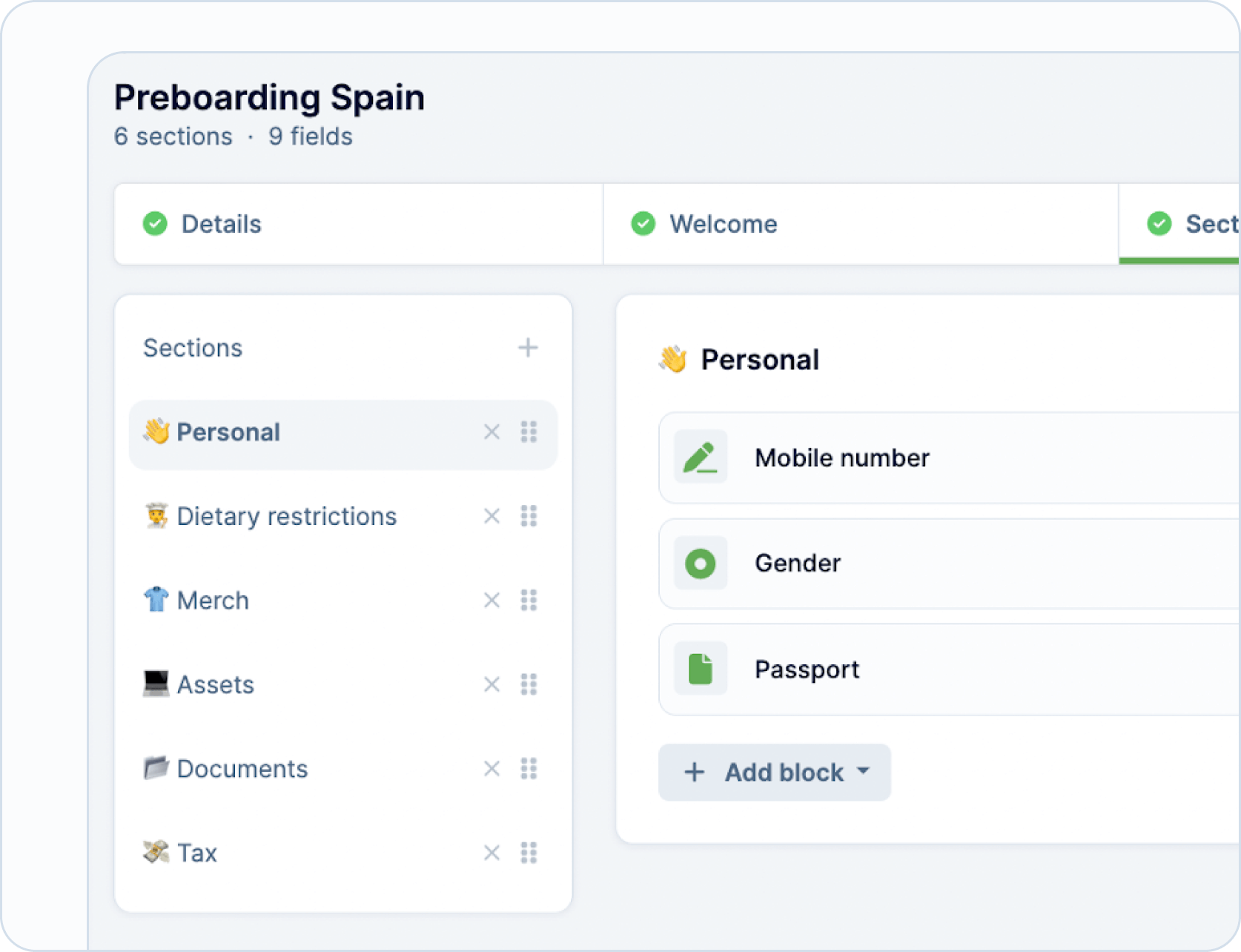 Organize your onboarding workflow