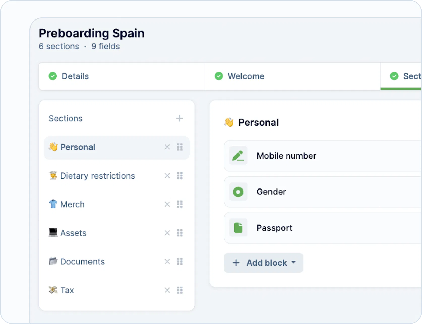 Organize your onboarding workflow
